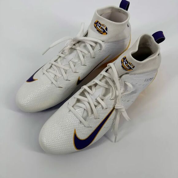 Nike Vapor Untouchable Pro 3 Size 13.5 LSU PE Cleats AQ8815-157 main image 5